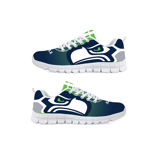 Men's Seattle Seahawks AQ Running Shoes 001 Men's Seattle Seahawks AQ Running Shoes 001